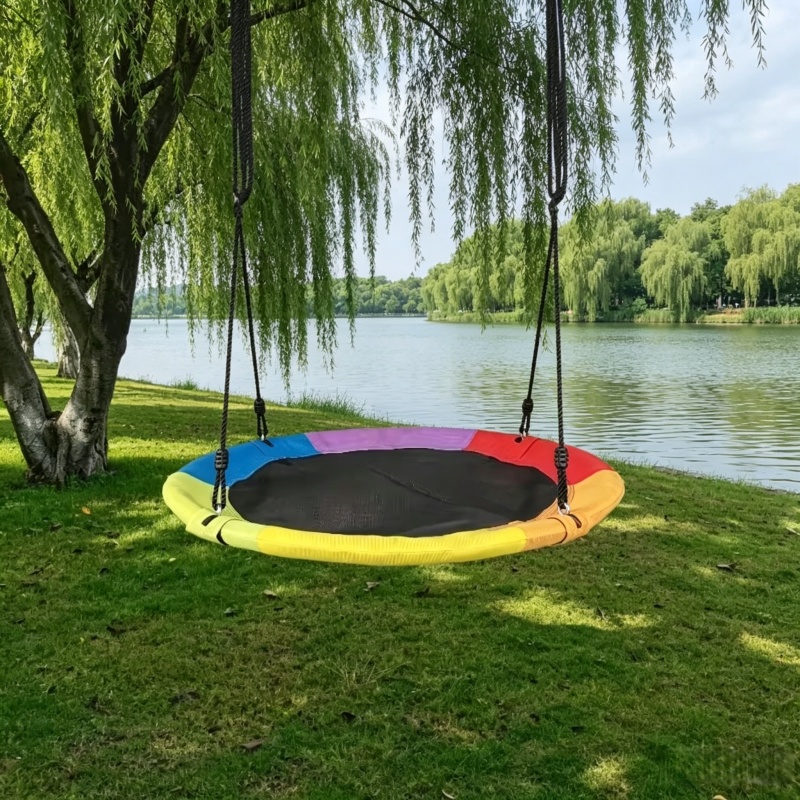 Kids Outdoor Garden Set - Hamaca Circular de Lona Oxford para