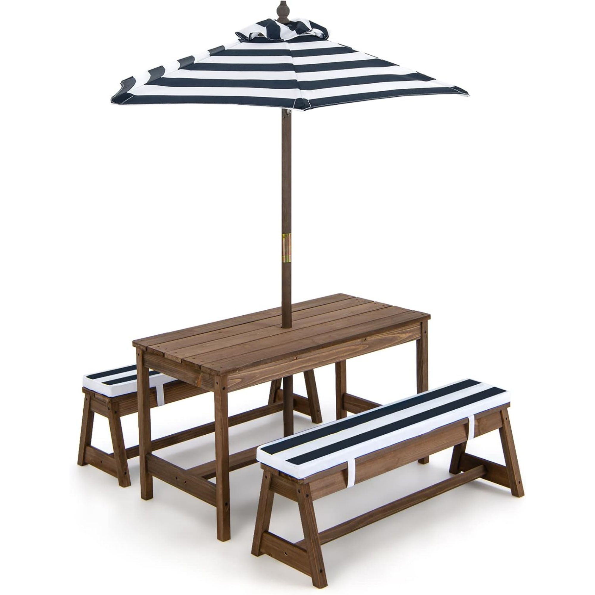 Kids Outdoor Wooden Playset - Mesa de picnic para niños con