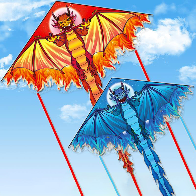 Kite Easy Fly Kids - Cometa de dragón grande para niños