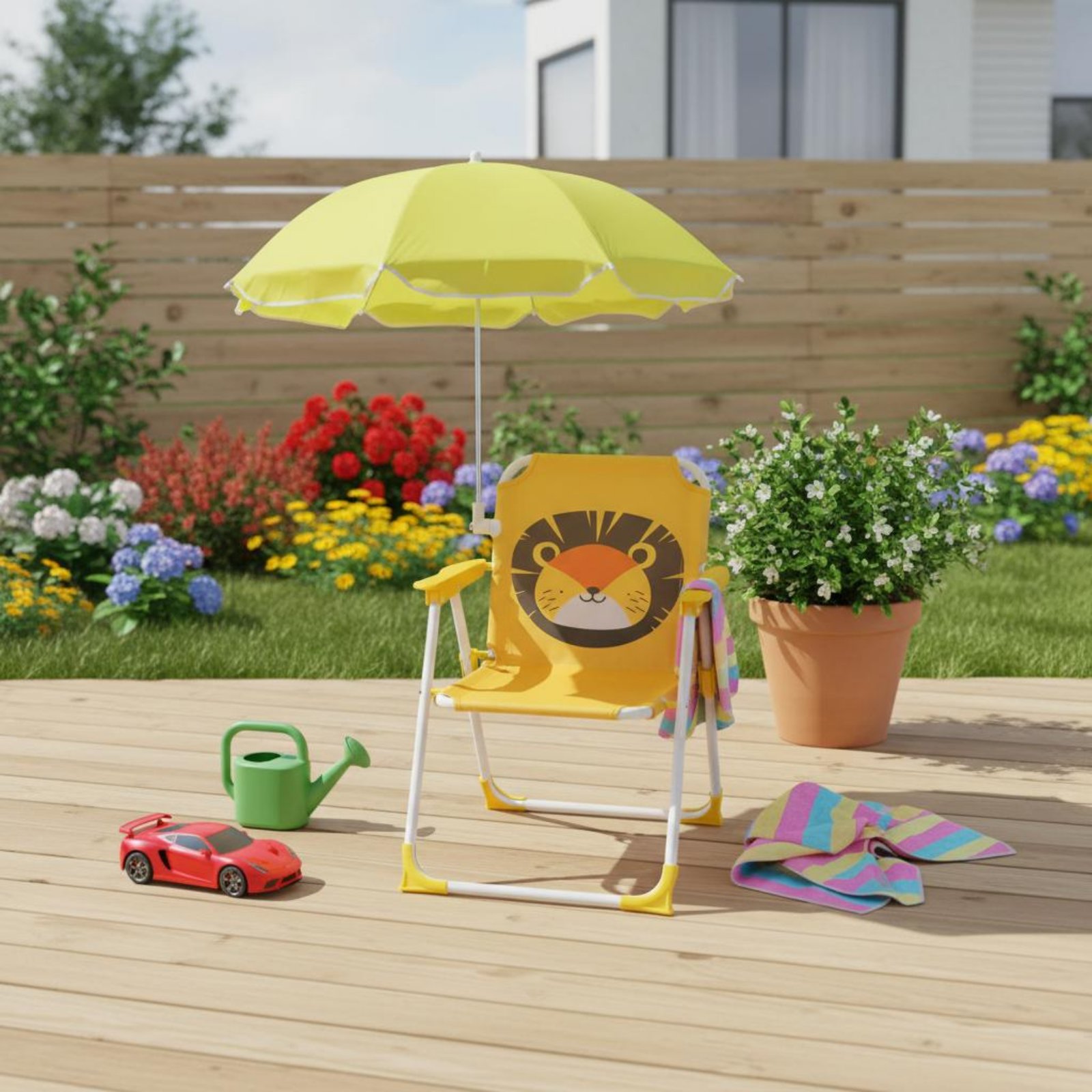 Kids Outdoor Umbrella Chair - Silla de Playa para Niños con
