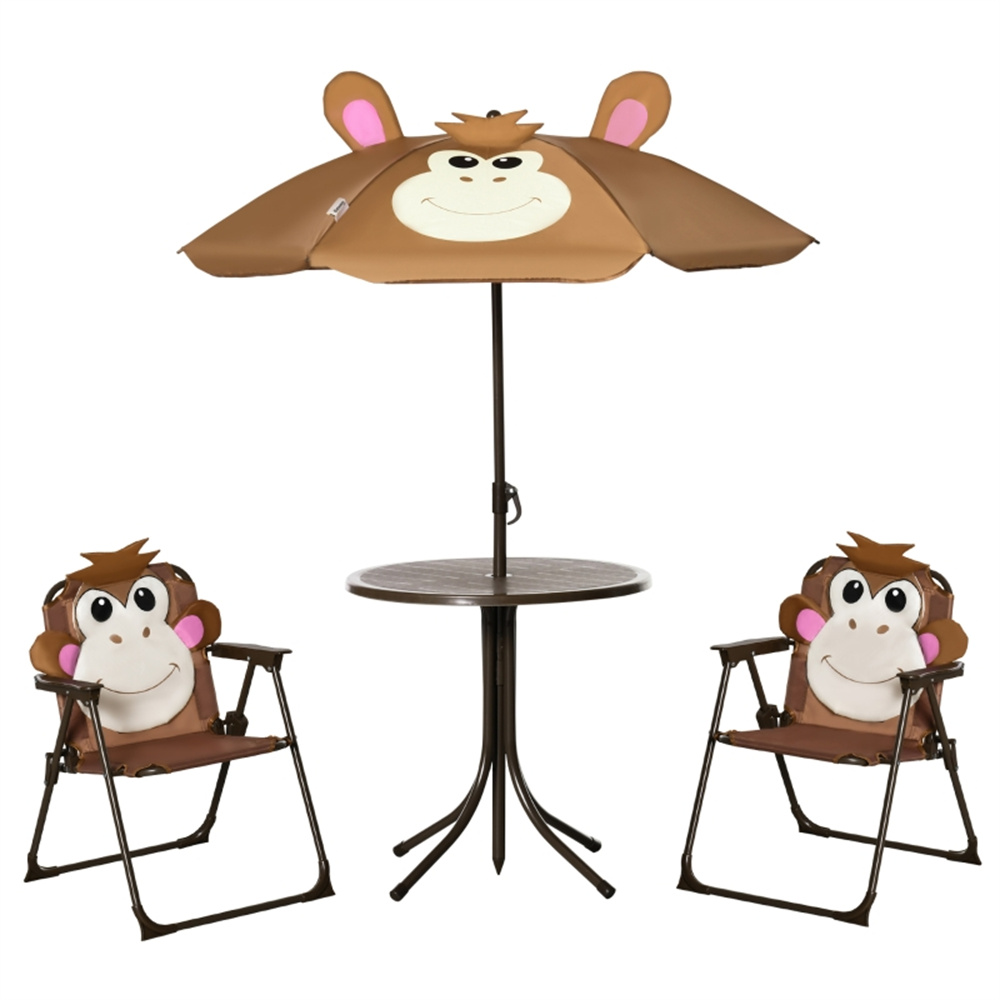Kids Outdoor Umbrella Chair - Juego de Mesa y Sillas Infantiles