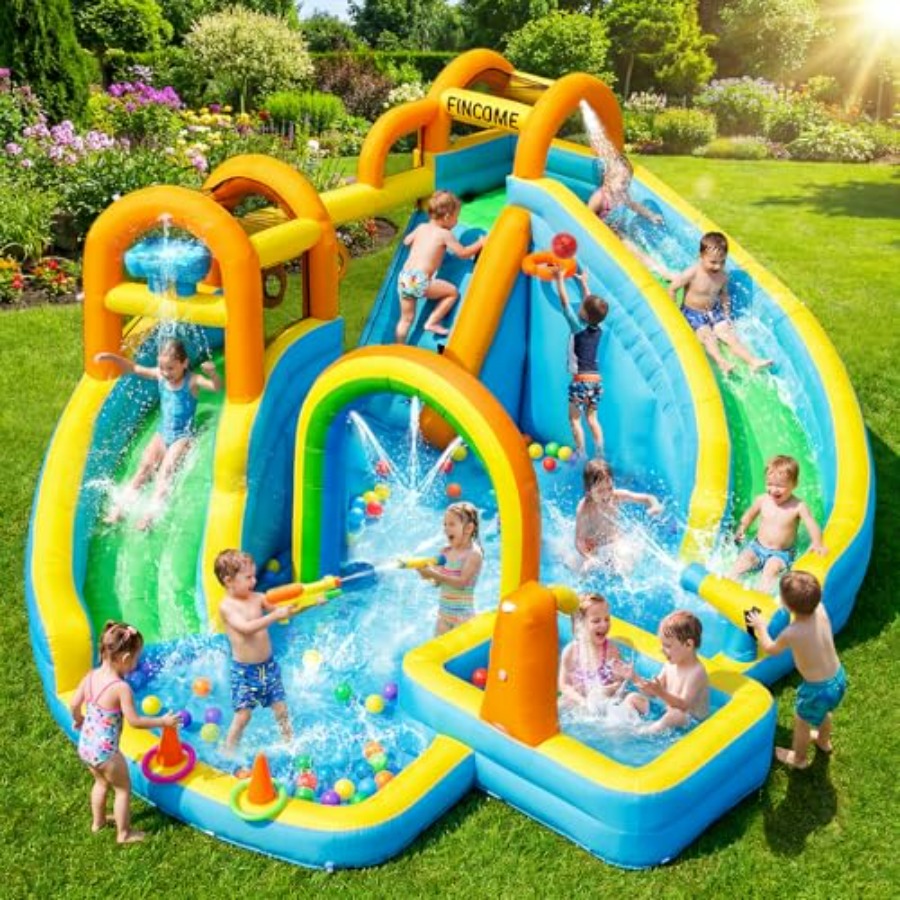 Kids Outdoor Inflatable Water Slide - Tobogán acuático inflable para niños con