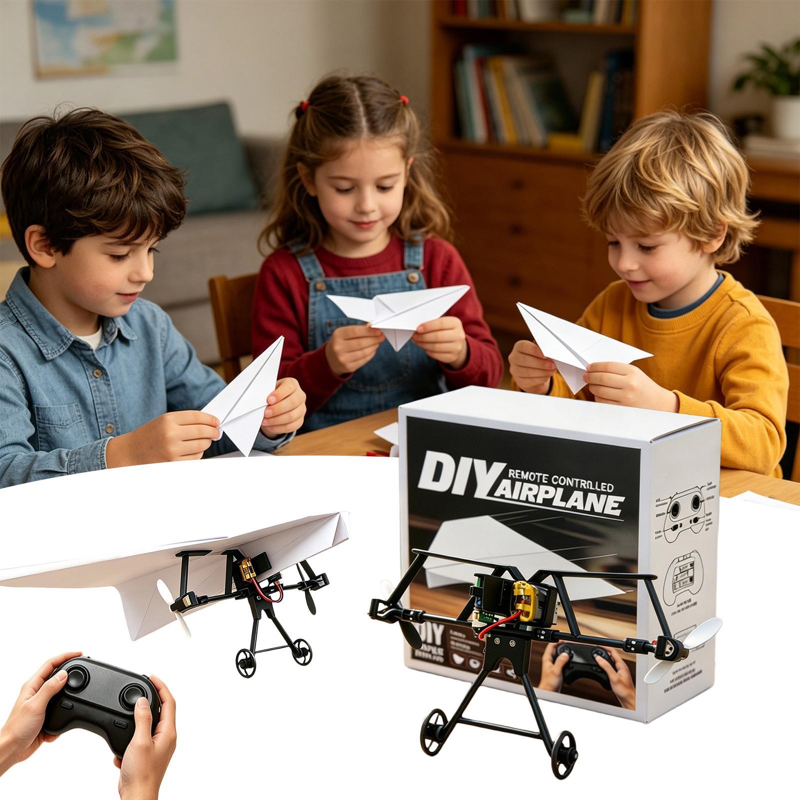 Kids Outdoor Activity Set - Kit de Avión de Papel RC