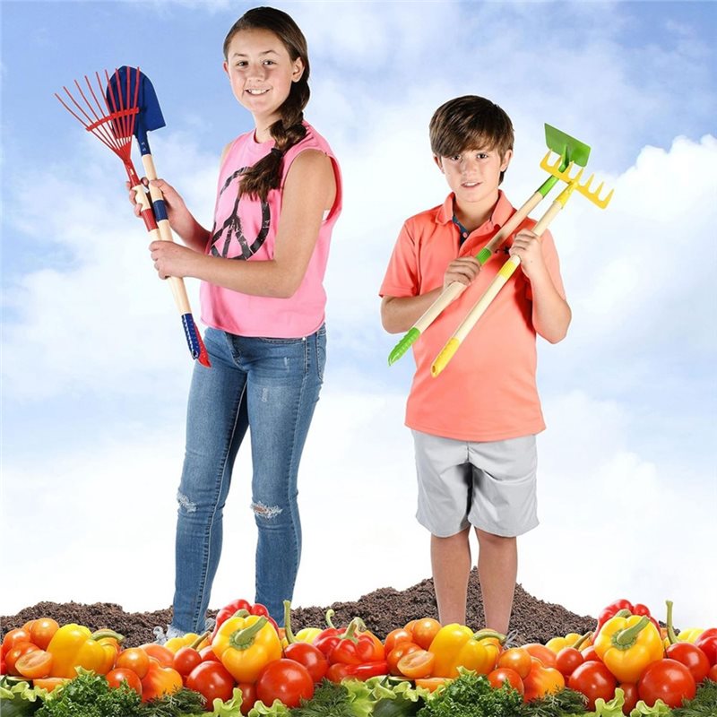 Kids Outdoor Garden Set - B05C-Juego de herramientas de jardín para