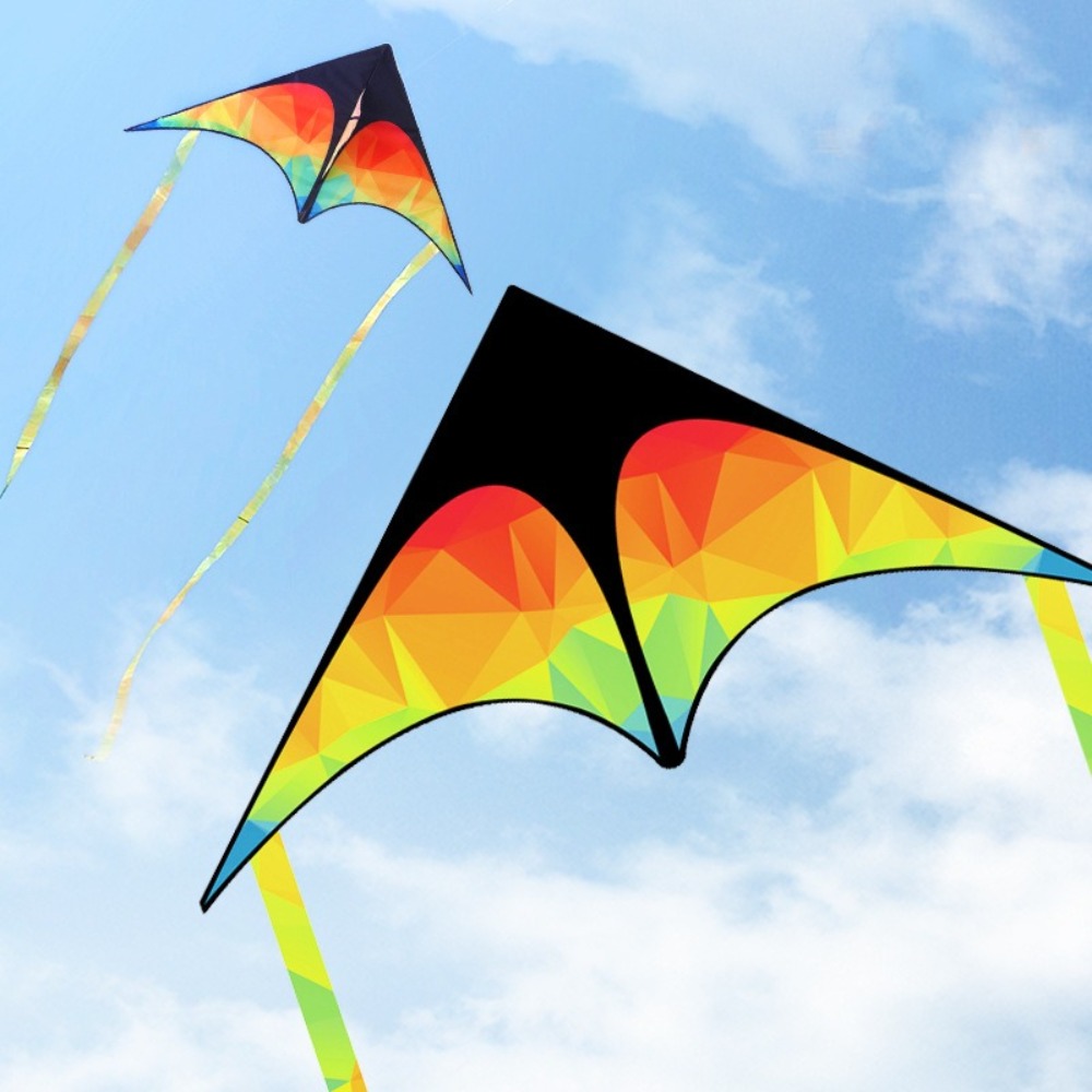 Kite Easy Fly Kids - Cometa Delta grande de doble cola,