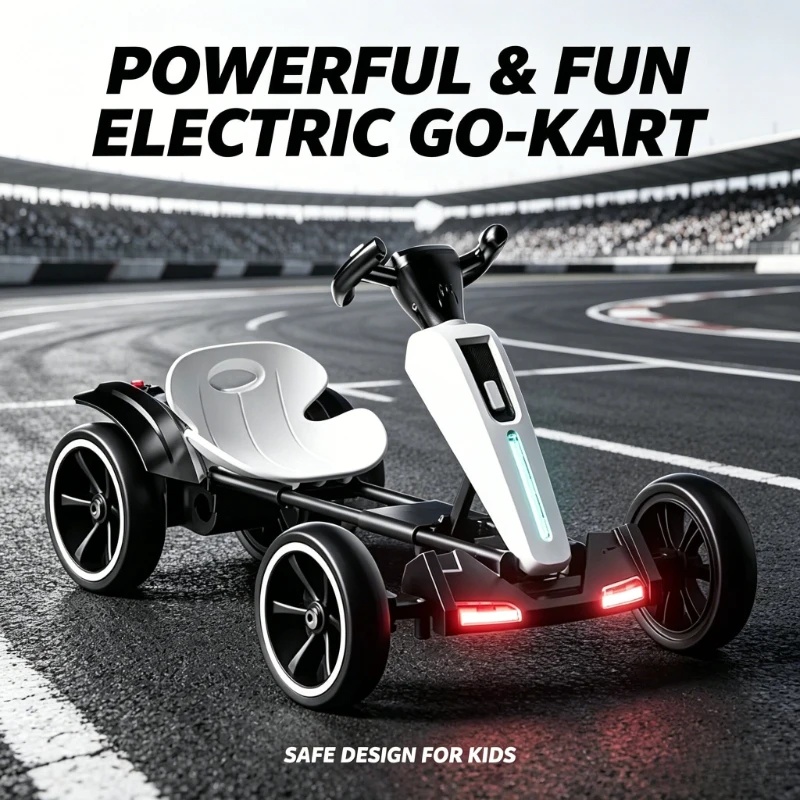 Kids Outdoor Electric Car - Kart eléctrico plegable para niños con