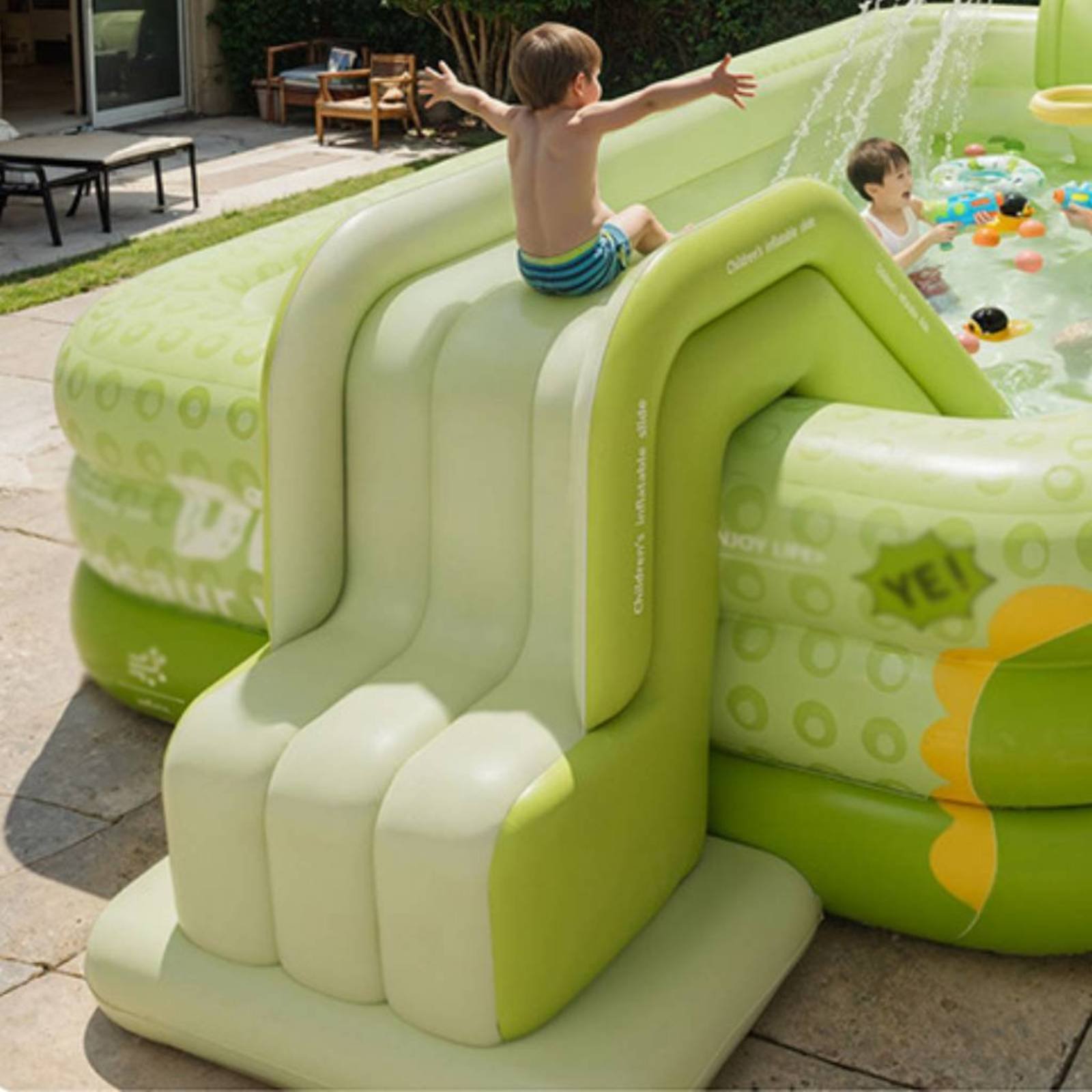 Tobogán Inflable para Piscina, - Kids Outdoor Inflatable Water Slide reseña y precio