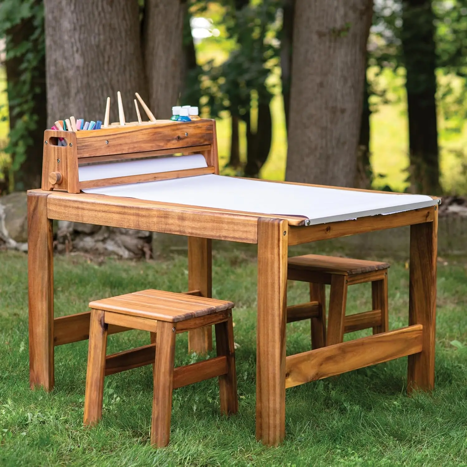 Conjunto de Mesa y Taburetes d - Kids Outdoor Chair And Table reseña y precio