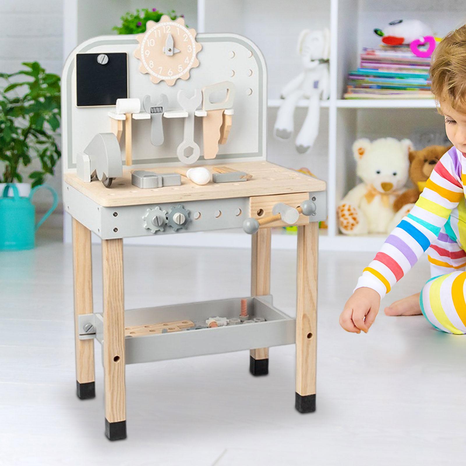 Banco de herramientas de jugue - Kids Outdoor Wooden Playset reseña y precio