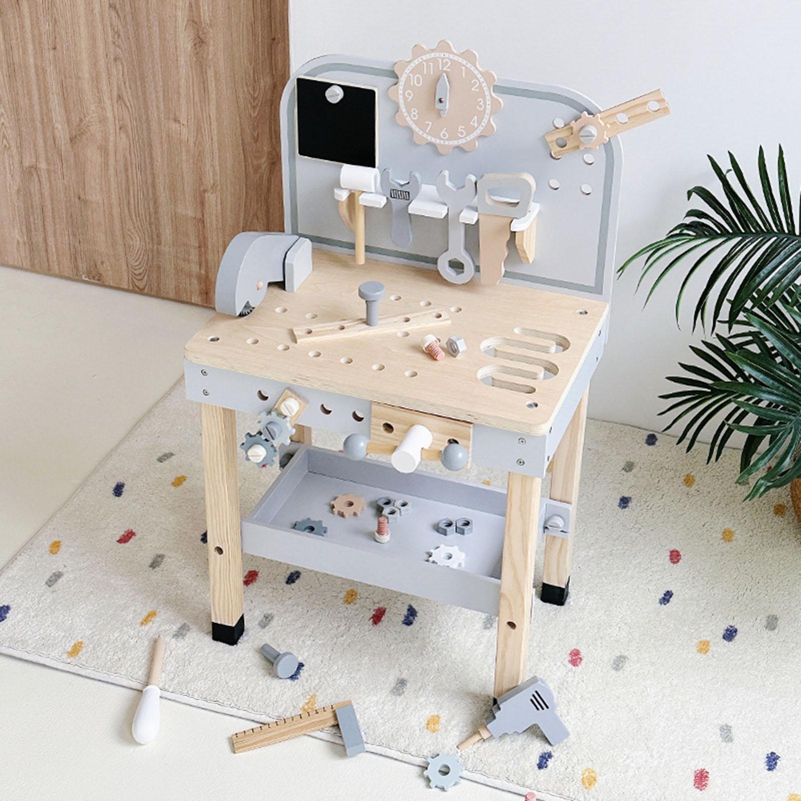 Banco de herramientas de jugue - Kids Outdoor Wooden Playset reseña y precio