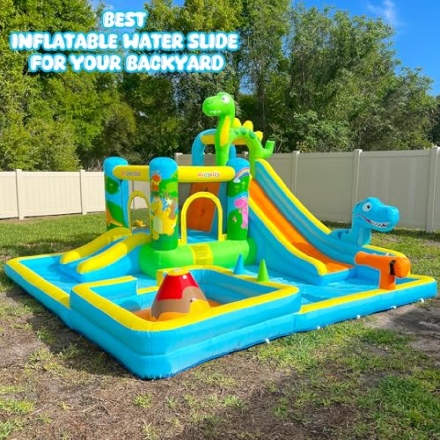 Tobogán acuático inflable para - Kids Outdoor Inflatable Water Slide reseña y precio