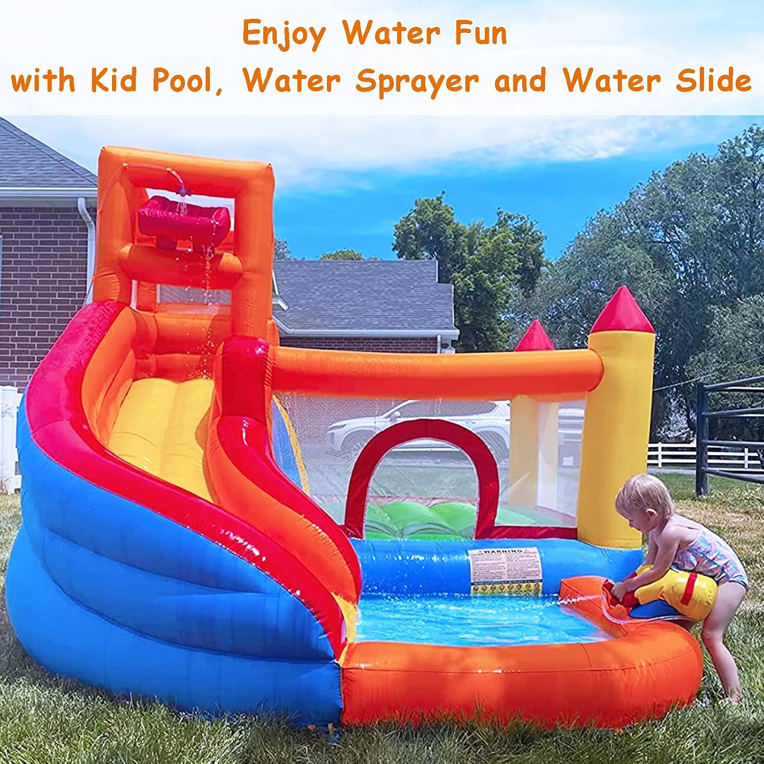 HuaKastro - Tobogán Acuático I - Kids Outdoor Inflatable Water Slide reseña y precio