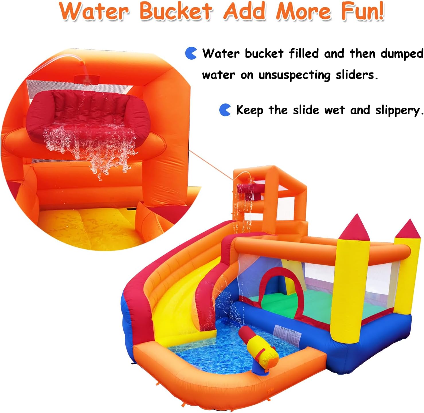 HuaKastro - Tobogán Acuático I - Kids Outdoor Inflatable Water Slide reseña y precio