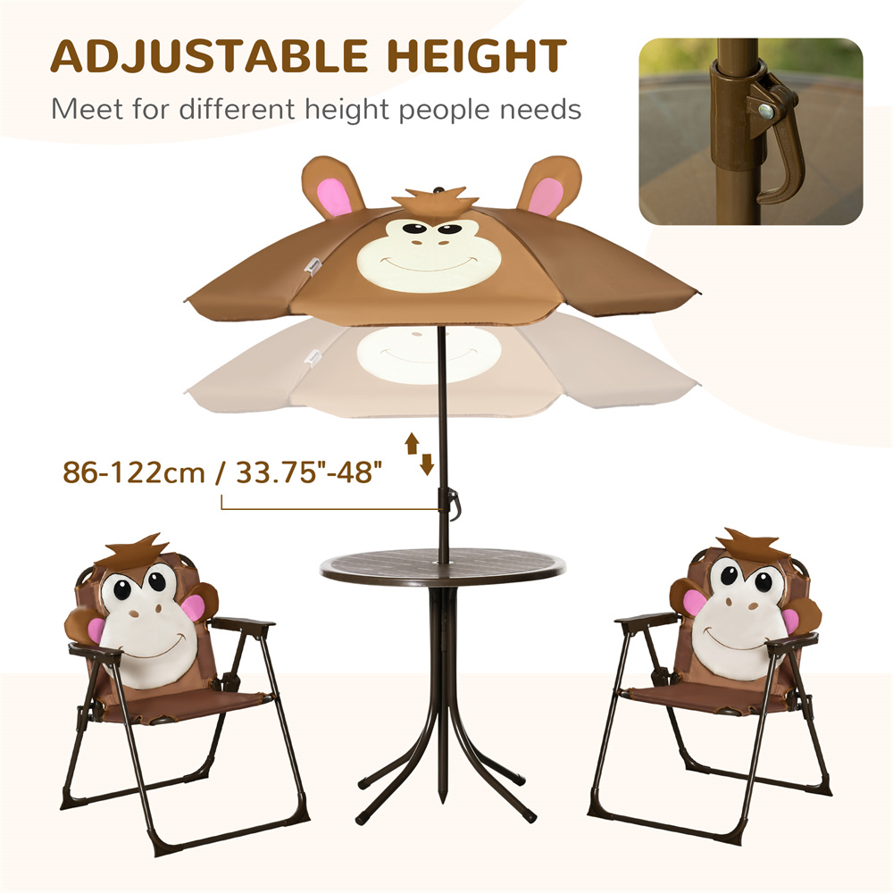 Juego de Mesa y Sillas Infanti - Kids Outdoor Umbrella Chair reseña y precio