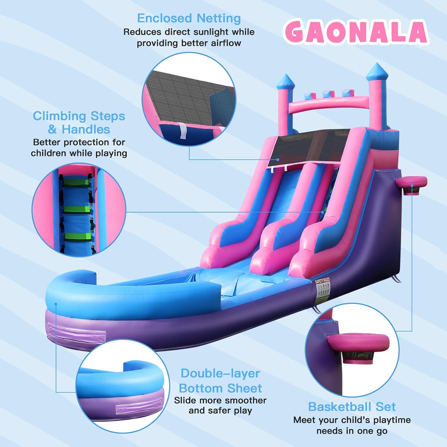 Tobogán Acuático Inflable Resi - Kids Outdoor Inflatable Water Slide reseña y precio