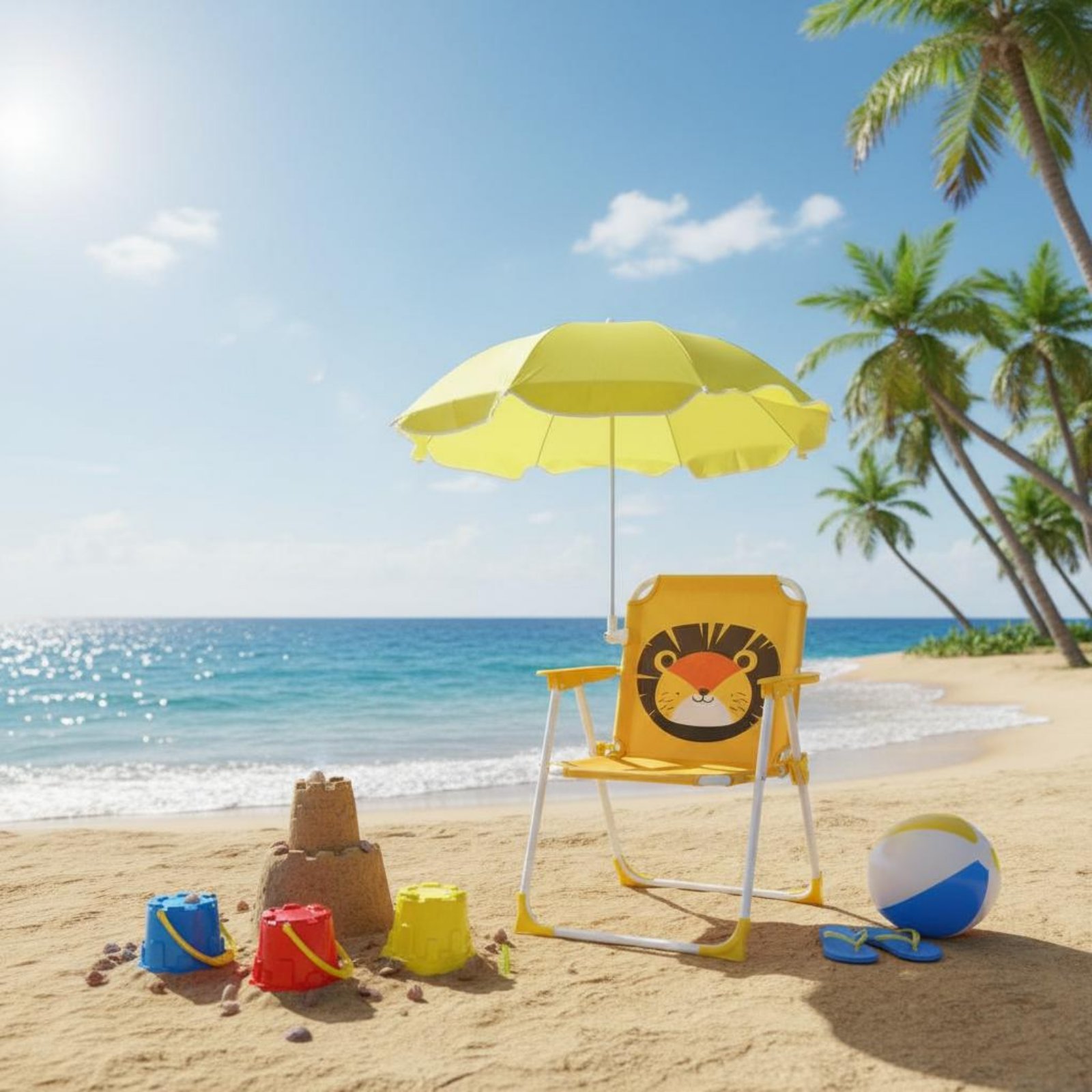 Silla Portátil para Niños con  - Kids Outdoor Umbrella Chair reseña y precio