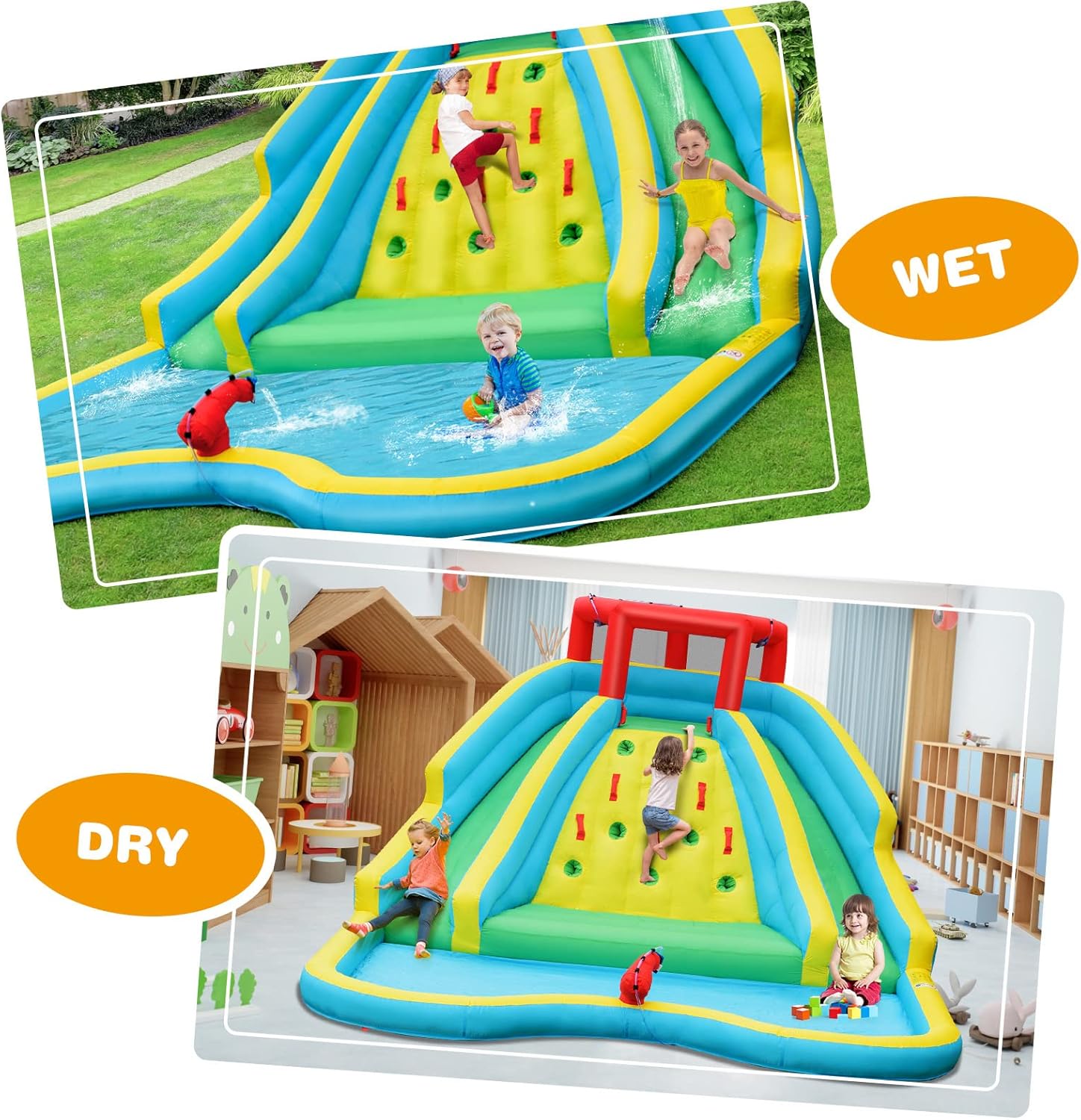 Tobogán Acuático Inflable Giga - Kids Outdoor Inflatable Water Slide reseña y precio
