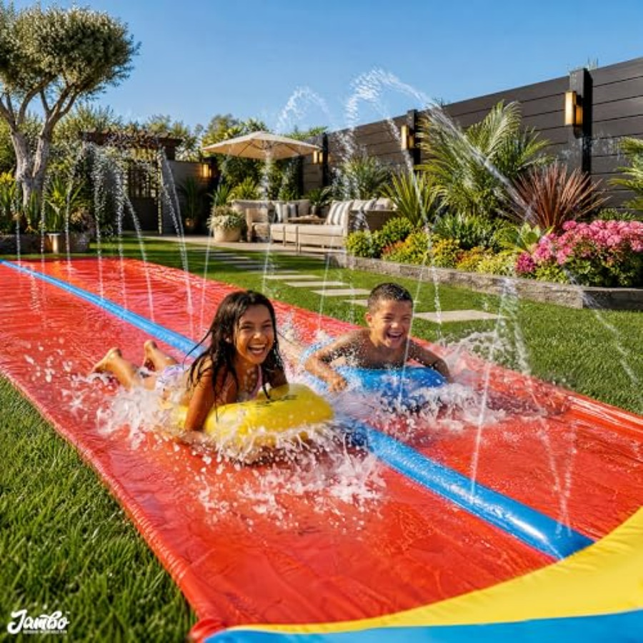 Tobogán acuático inflable para - Kids Outdoor Inflatable Water Slide reseña y precio