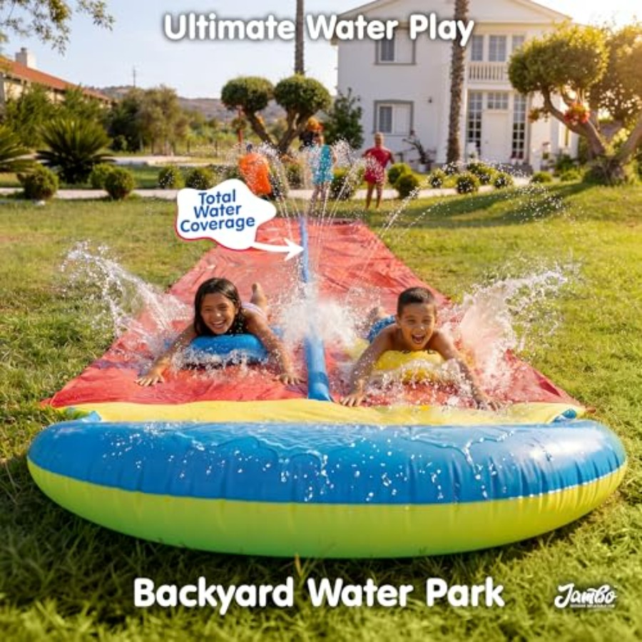 Tobogán acuático inflable para - Kids Outdoor Inflatable Water Slide reseña y precio