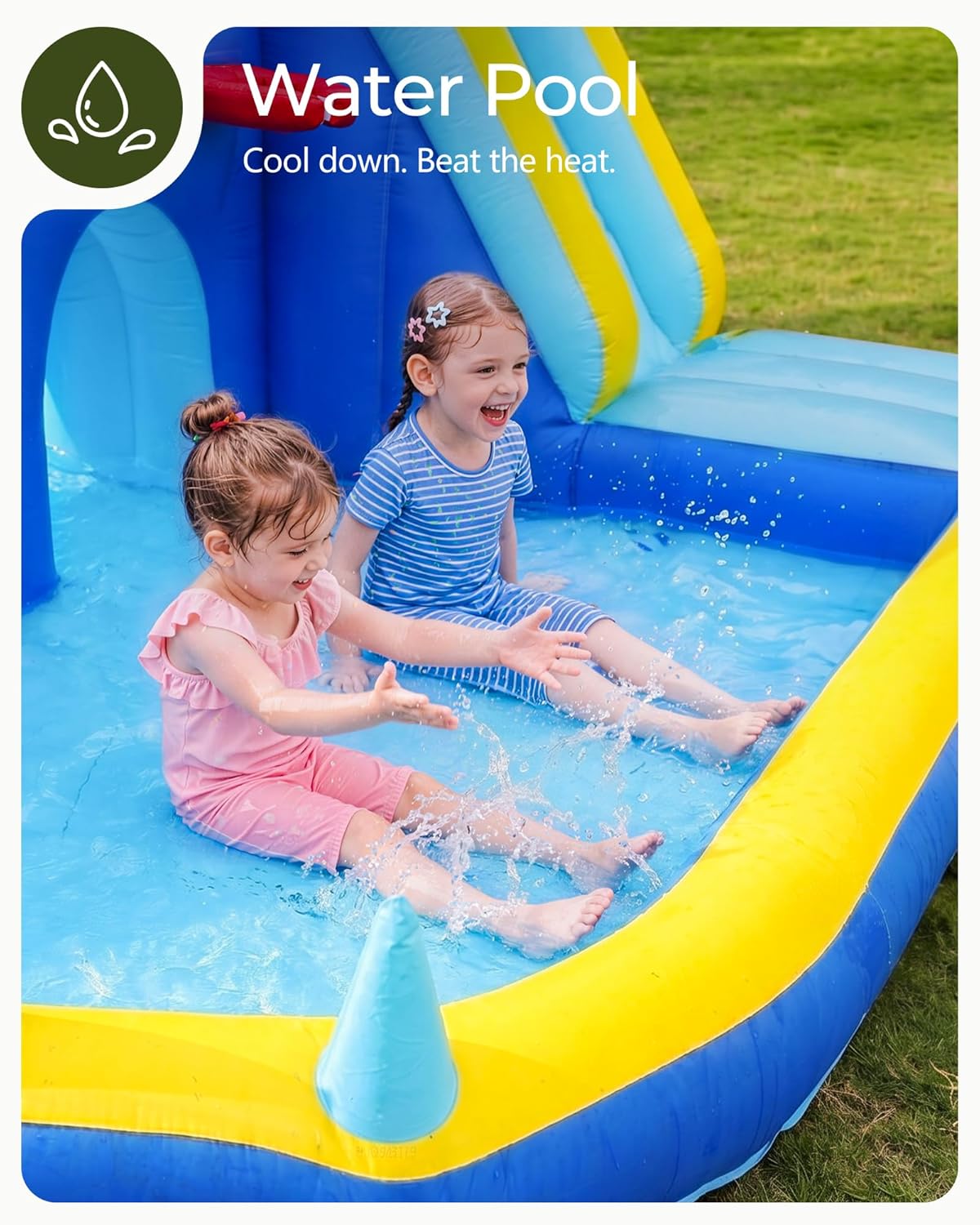 Tobogán Acuático Inflable para - Kids Outdoor Inflatable Water Slide reseña y precio