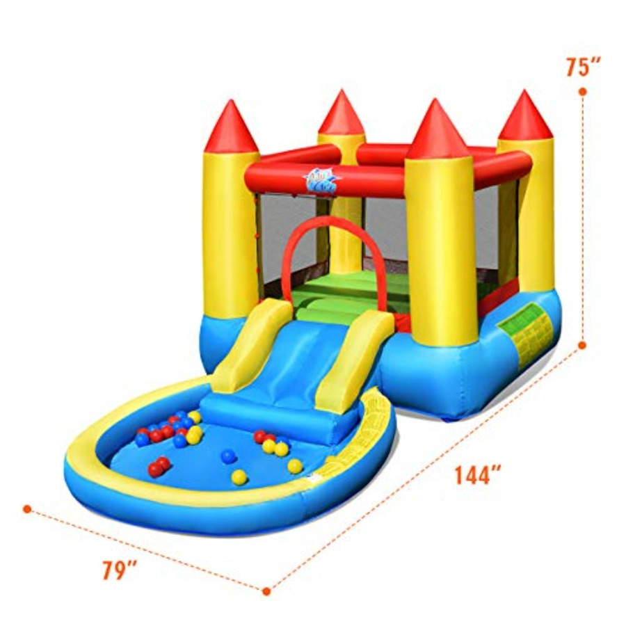 Casa inflable para niños de 3  - Kids Outdoor Inflatable Water Slide reseña y precio