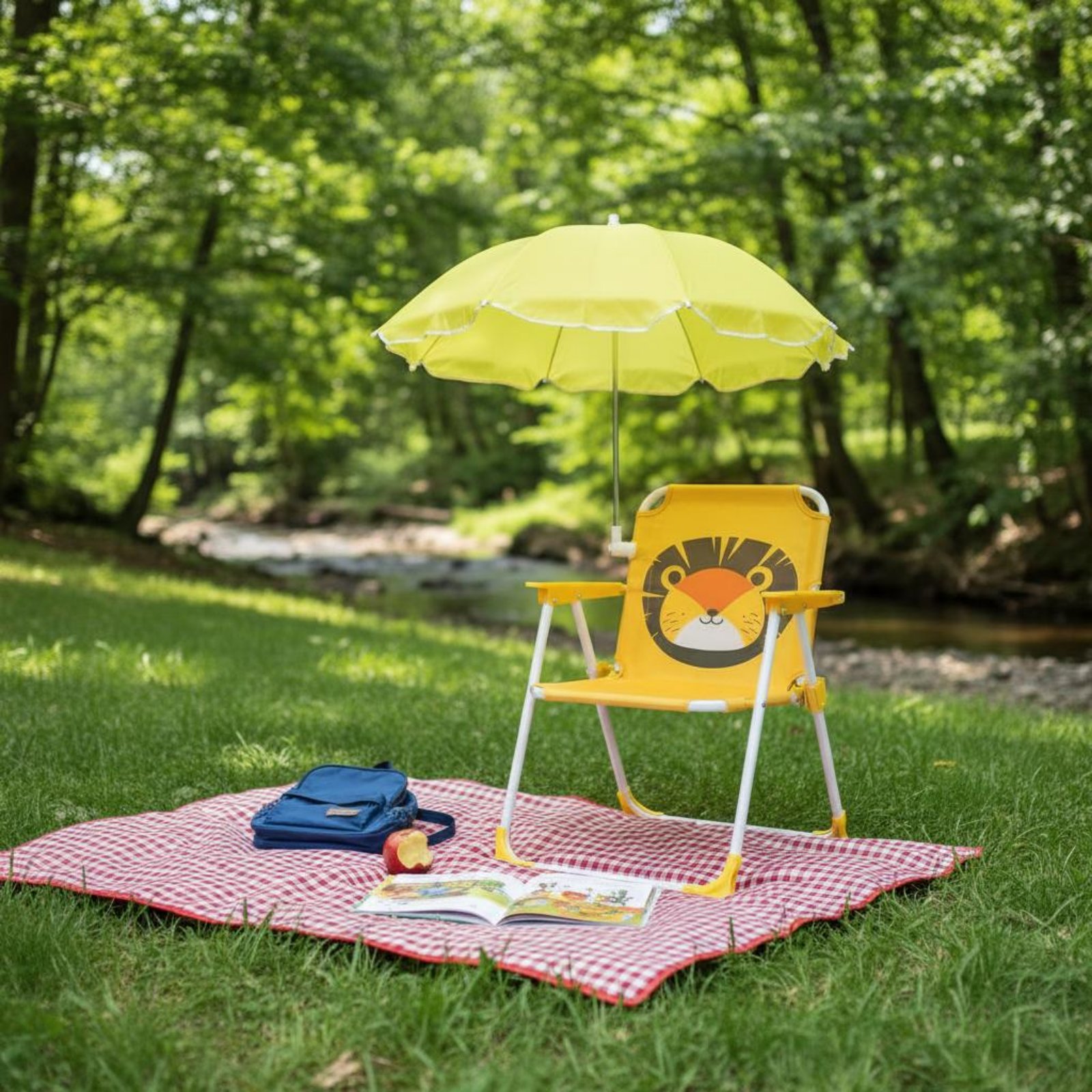 Silla portátil para niños con  - Kids Outdoor Umbrella Chair reseña y precio