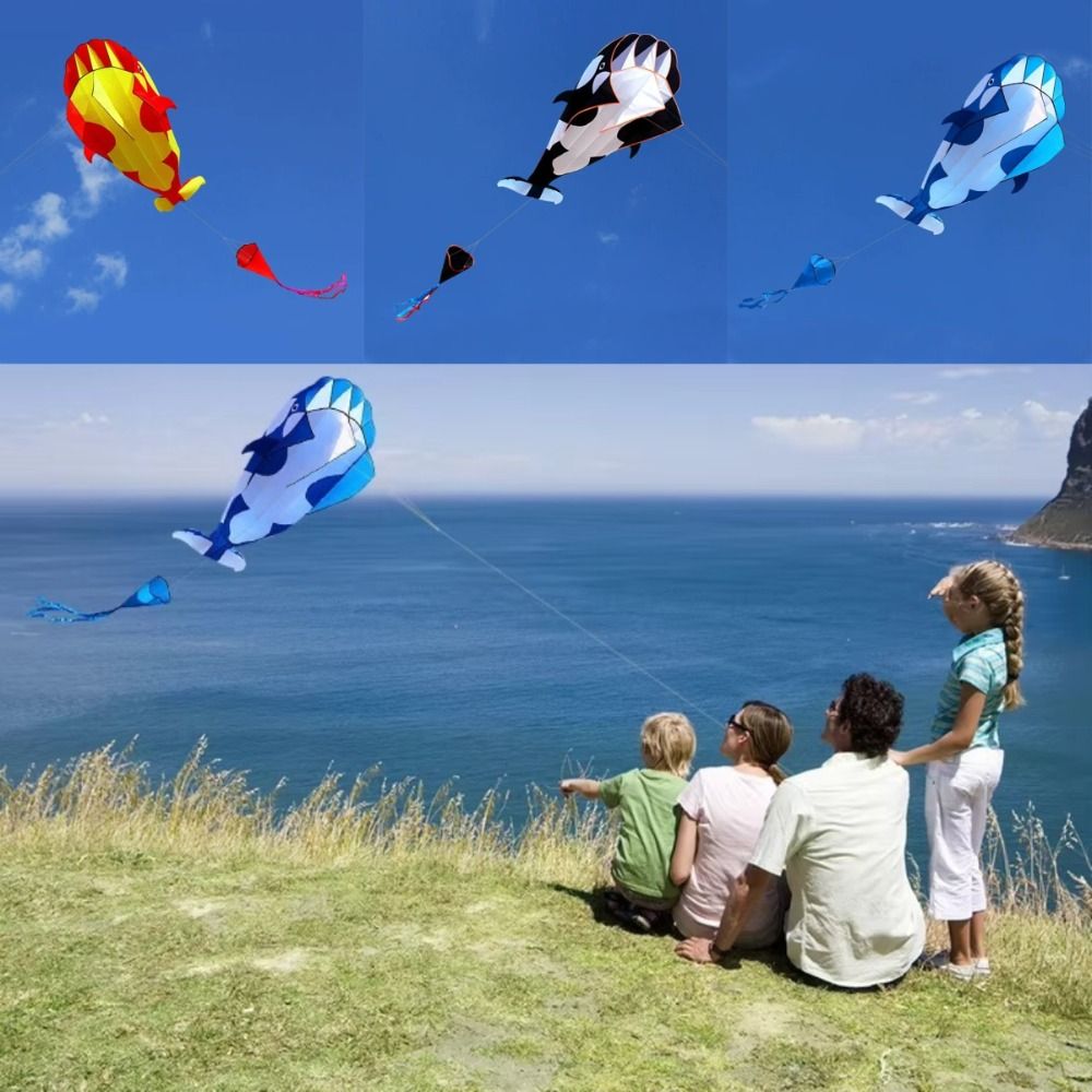 Cometa de ballena/delfín grand - Kite Easy Fly Kids reseña y precio