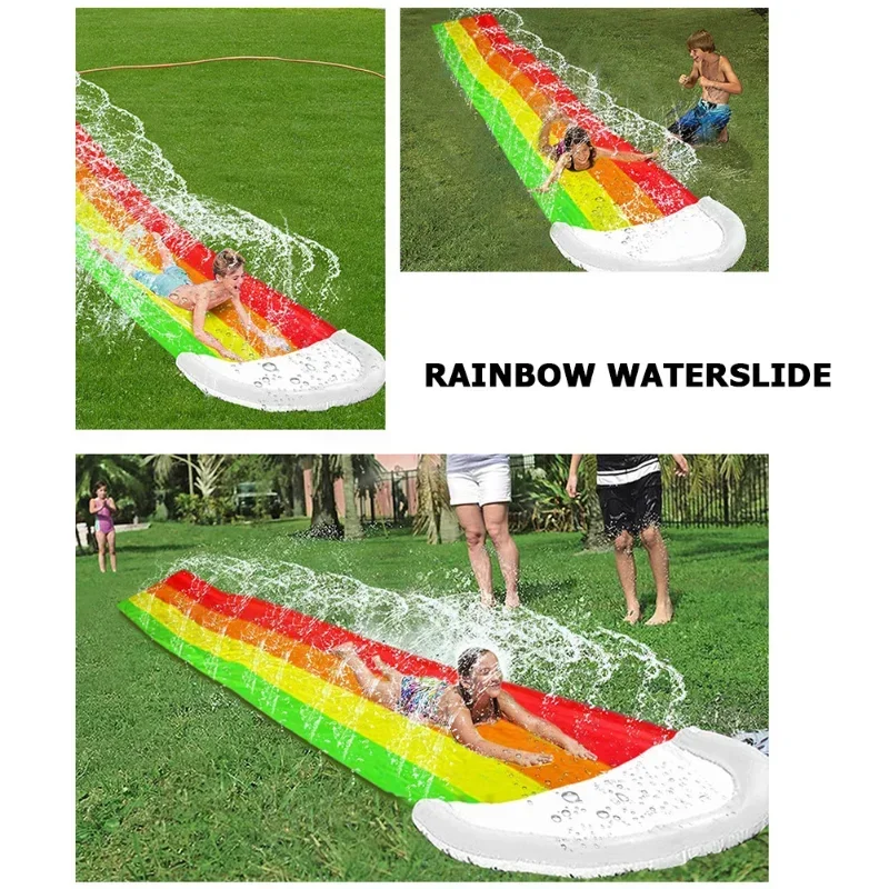 Juguetes acuáticos inflables d - Kids Outdoor Inflatable Water Slide reseña y precio