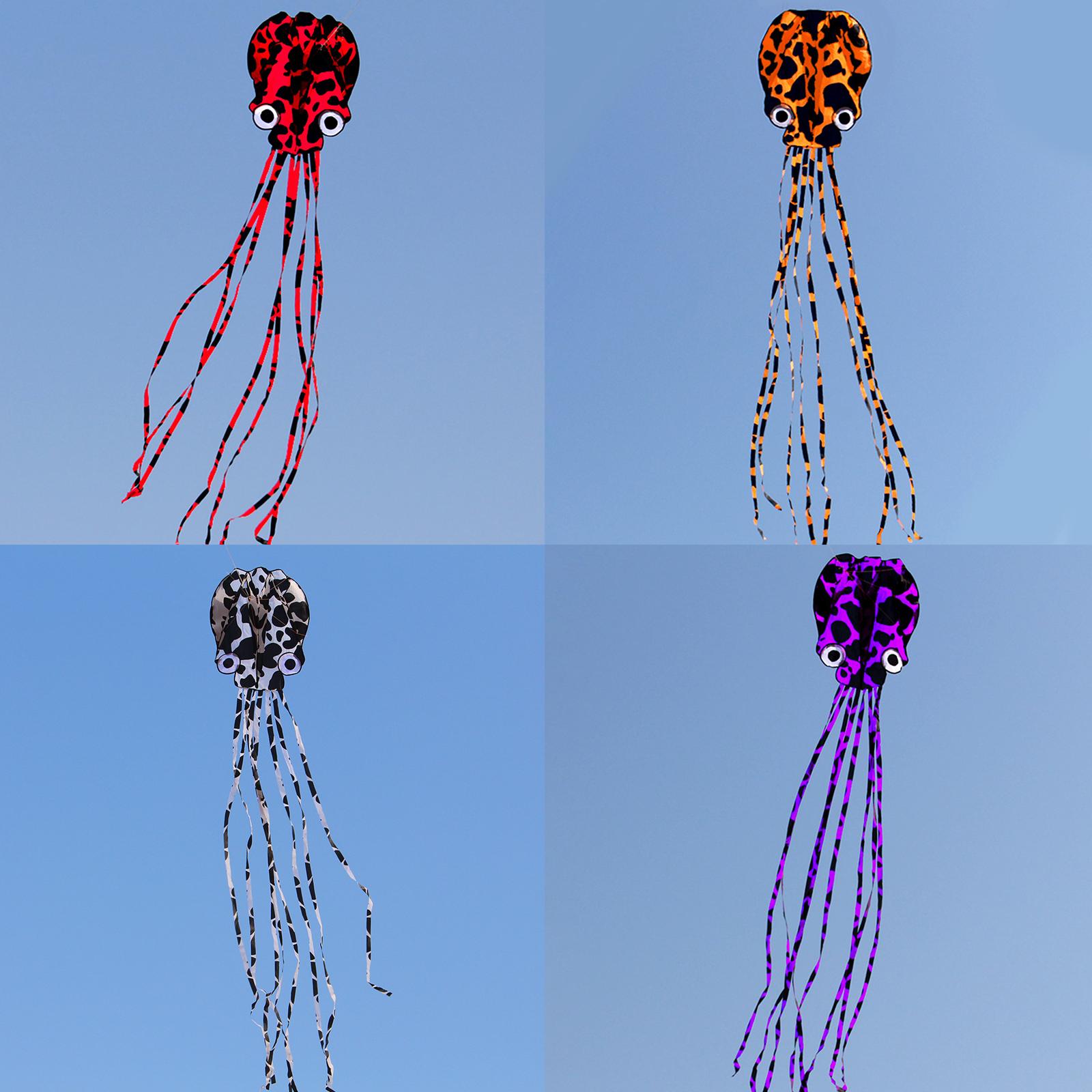 Cometa de pulpo de tamaño enor - Kite Easy Fly Kids reseña y precio