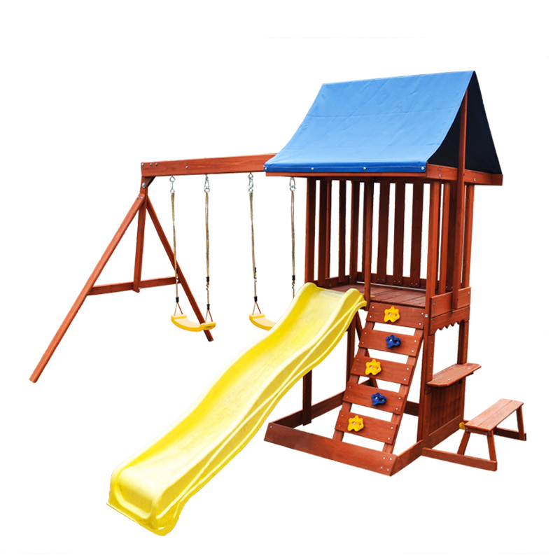 Centro de Juegos - Parque Infa - Kids Outdoor Wooden Playset reseña y precio