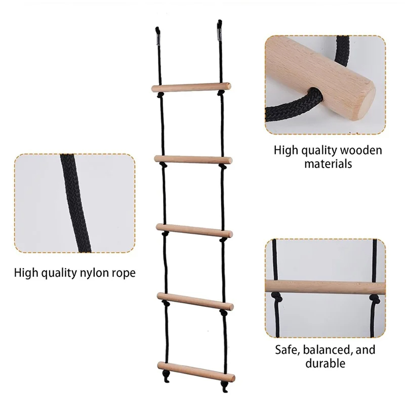Escalera de Cuerda para Escala - Kids Outdoor Wooden Playset reseña y precio