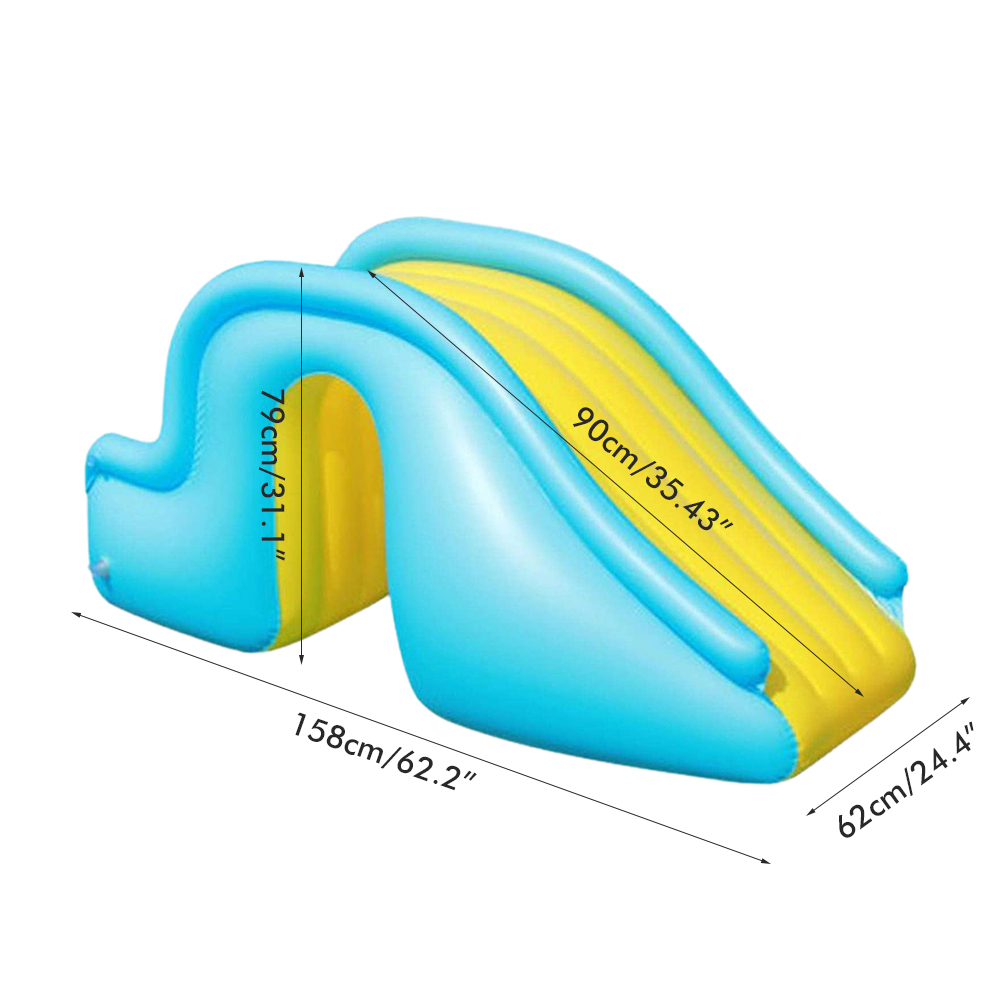 Tobogán inflable tobogán de ag - Kids Outdoor Inflatable Water Slide reseña y precio