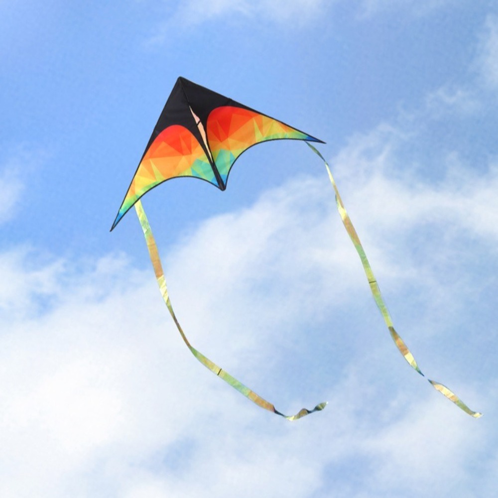 Cometa Delta grande de doble c - Kite Easy Fly Kids reseña y precio