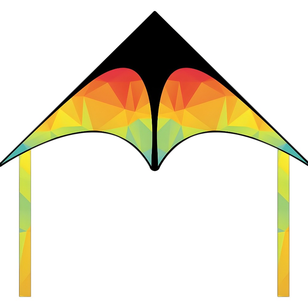 Cometa Delta grande de doble c - Kite Easy Fly Kids reseña y precio
