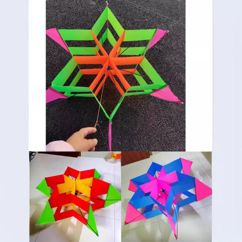 Cometa 3D estilo flor de cirue - Kite Easy Fly Kids reseña y precio