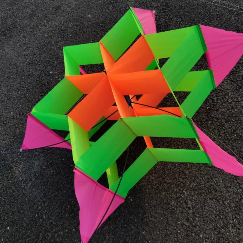 Cometa 3D estilo flor de cirue - Kite Easy Fly Kids reseña y precio