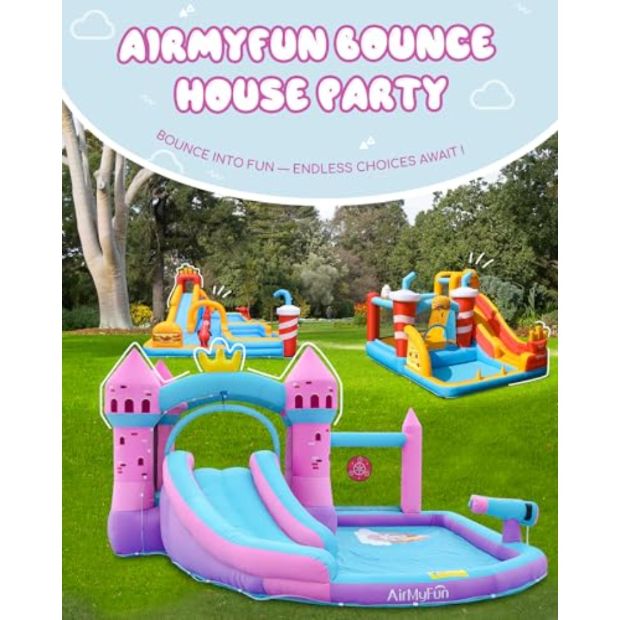 Tobogán acuático inflable para - Kids Outdoor Inflatable Water Slide reseña y precio