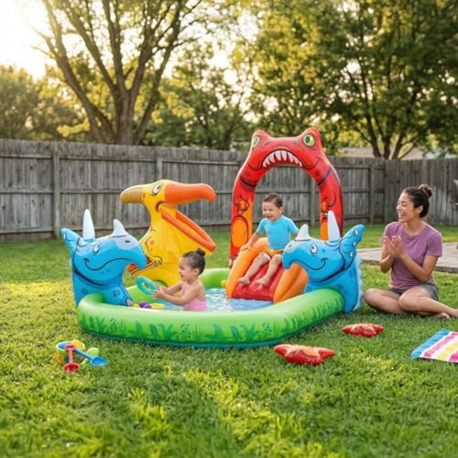 Centro de juegos acuáticos al  - Kids Outdoor Inflatable Water Slide reseña y precio